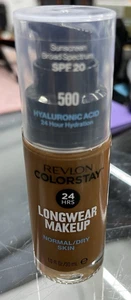 Revlon Colorstay Foundation Normal To Dry Skin Hyaluronic Acid 500 Walnut SPF20 - Picture 1 of 1
