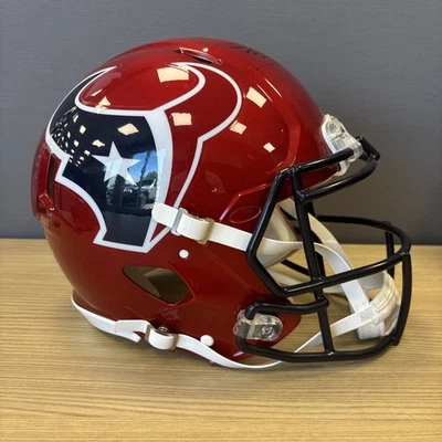 CJ Stroud Autographed Houston Texans Signed Full Size Authentic Helmet Fanatics - Image 1 of 4
