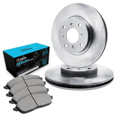 For Volkswagen Derby 95-09 eLINE Series Front Brake Kit w Ceramic Pads Foto 1 de 4