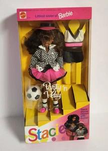 Barbie Party N Play Stacie 1992 muñeca afroamericana 4115 Mattel nueva - Imagen 1 de 6