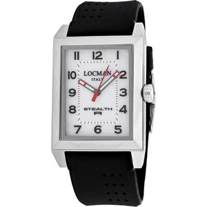 Locman Men's Stealth White Dial Watch - 242WH2BK/BKRU - Picture 1 of 1