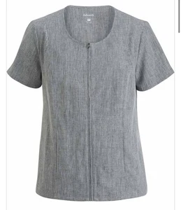 Uniform Ladies Zip Tunic Edward’s 7279 “Scoop Neck” For Care Home Spa Medical - Picture 1 of 5