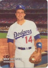 Mike Scioscia 1987 Los Angeles L. A. Dodgers Mother's Cookies Baseball #14