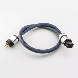 Audiophile OCC Wire Hi-end Audio Power Cable C19 US AU EU Schuko AC Supply Cord - Picture 1 of 10