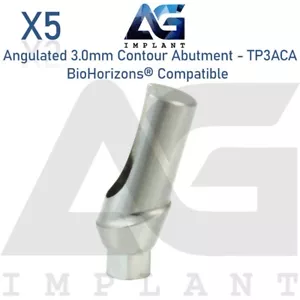 5 abgewinkelte 15° Kontur Titan passend für BioHorizons® 3,0 mm graue Plattform - Bild 1 von 6