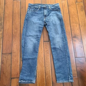 Levi's 505 Jeans Regular Fit Straight Leg Mens 36 x 32 Blue Denim - Picture 1 of 12