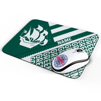 THEFANATICS Personalised Plymouth Mouse Mat Retro Football Office Work Pad Dad Gift RFS41