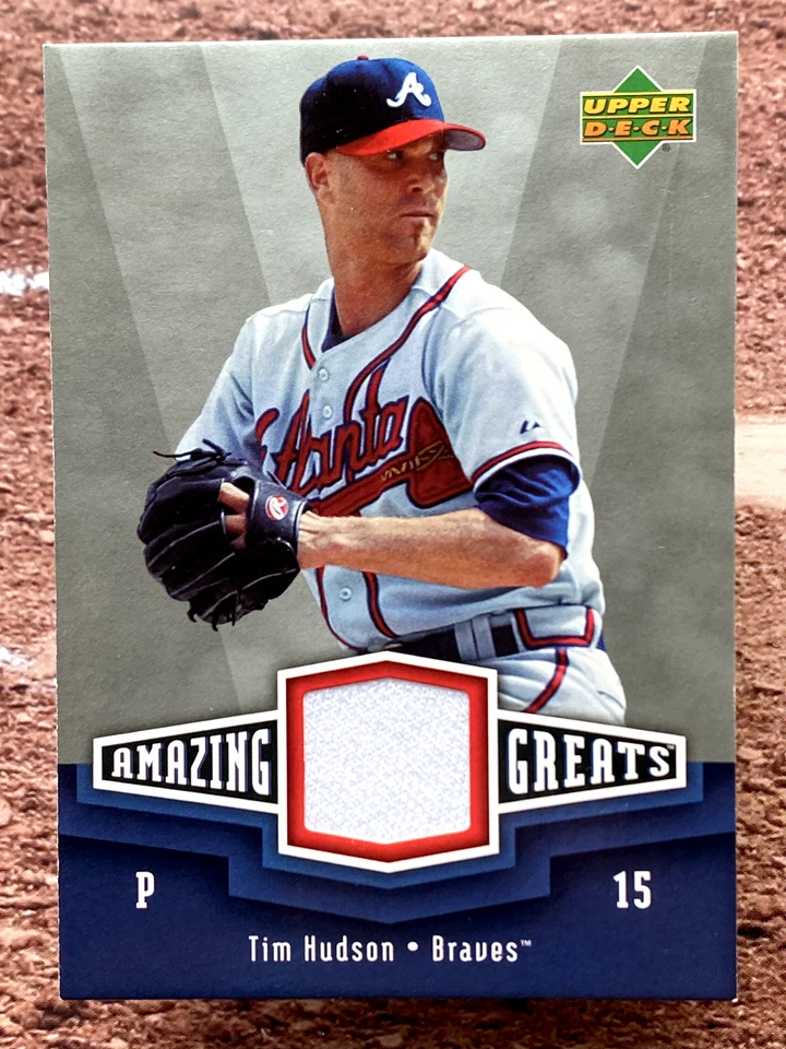 2006 Upper Deck Amazing Greats Jersey Relic Tim Hudson #AG-TH - Image 1 of 2
