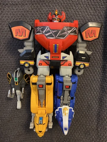 Mighty Morphin Power Rangers Megazord 1993 Bandai MMPR Original Vintage Figure Cover