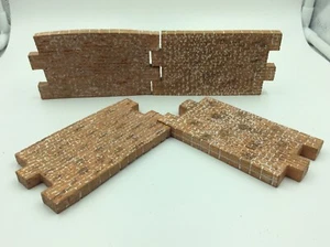 J G Miniatures Brick Walling Section x 4 Pieces 1:30th Scale - Picture 1 of 5