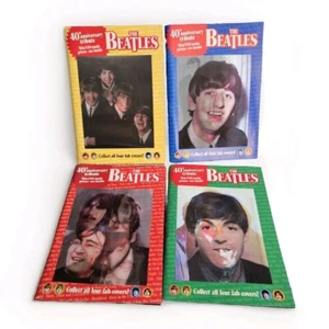THE BEATLES 40th Anniversary Tribute Globe Special Digests Holographic Set of 4 - Picture 1 of 6