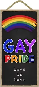 Popfizzy Insegna Gay Pride, Decorazione Pride Room, Divertente LGBTQ+ Pride Regali, Arcobaleno... - Foto 1 di 7