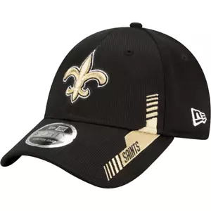 New Orleans Saints New Era 3930 NFL Sideline Fit '21 Hat Cap Size Medium - Large - Picture 1 of 1