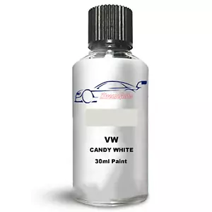 VW VOLKSWAGEN CANDY WHITE LB9A/B4 PAINT TOUCH UP KIT 30ML SCRATCH CHIP BRUSH - Picture 1 of 8