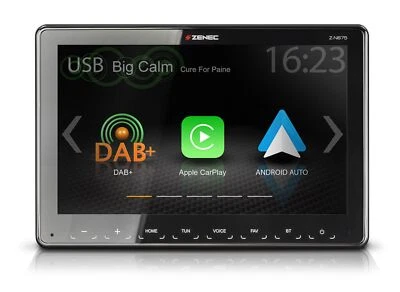 Zenec Z-N875 9 Zoll 1-DIN Infotainer mit GAA und CP Apple CarPlay  Android Auto - Bild 1 von 3