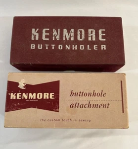 VTG Sears Kenmore Buttonholer & Accessories - Picture 1 of 5
