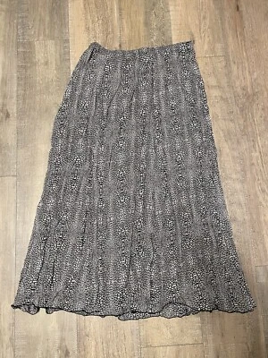 Falda Style & Co Negra Mujer Blanca Fluyendo Western Talla Grande Foto 1 de 4