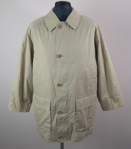 Trench vintage Burberry London da uomo taglia 48 beige Nova impermeabile a scacchi