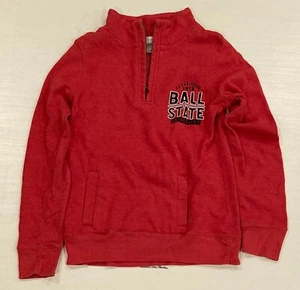 Women's Ball State University Zipper Neck Sweatshirt Size Small S USED READ - Picture 1 of 3
