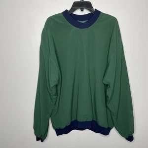 Jack NICKLAUS Pullover Windbreaker Men Large Green Nylon Blend Made in USA Golf - Picture 1 of 8