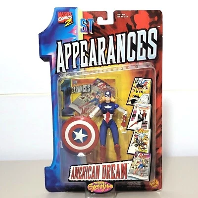 Figura ToyBiz American Dream 1999 5" primeras apariciones vistas previas exclusiva Marvel Foto 1 de 4