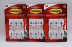 3M Command Small Wire Hooks Damage Free Hanging Holds 0.5lbs White 3 packs