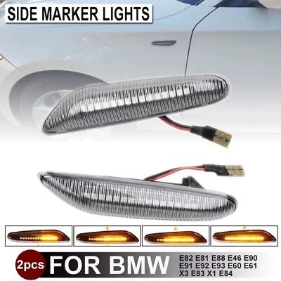 FRECCE LATERALI a LED dinamiche PROGRESSIVE BMW SERIE 5 E60 E61 CRYSTAL CANBUS - Immagine 1 di 4