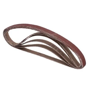 Lijadora abrasiva lima para dedos de cinturón 457 mm x 13 mm 80 grano 5 PK - Imagen 1 de 6