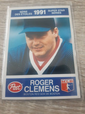 1991 Post Cereal  Superstar Series #18 Roger Clemens ( Boston Red Sox )