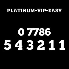 ⭐ GOLD EASY VIP MEMORABLE MOBILE PHONE NUMBER DIAMOND PLATINUM SIM CARD 654321