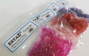 GLISSEN GLOSS GRANDE ESTAZ CHENILLE U PICK COLOR FLY & JIG TYING Approx 1 Yard - Picture 1 of 2