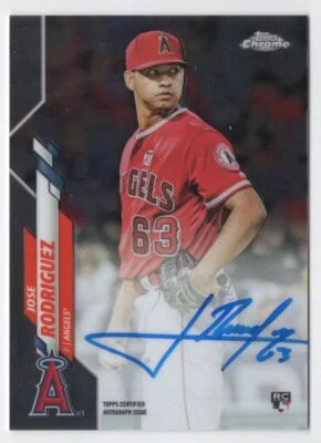2020 Topps Chrome Rookie Autographs Jose Rodriguez Auto Los Angeles Angels - Image 1 of 2