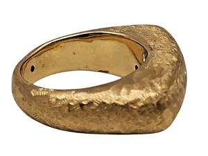 KÜNSTLER SIGNIERTER 18k Gelbgold Damen Ring Größe 5,75 - Bild 1 von 5