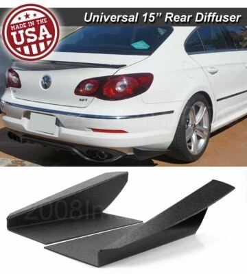 15" Gen 3 Rear Bumper Lip Winglet Apron Splitter Diffuser Canard Spat For Dodge - Image 1 of 4