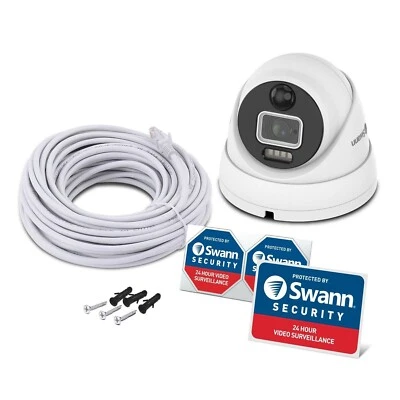 Cámara CCTV Swann SWNHD-1200D 12MP Mega HD Heat Motion Audio IP Domo 8780