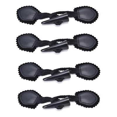 4Pairs Leather Horn Toggle Closure Buttons Coat for Duffle Sewing - Image 1 of 3