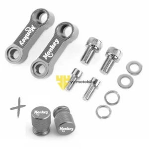 For Honda Monkey Universal Mirror Extension Riser Extend Adapter+Wheel Tire Valv - Picture 1 of 15