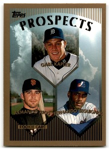 1999 Topps Prospects Gabe Kapler/Armando Rios/Fernando Seguignol Rookie Detroit