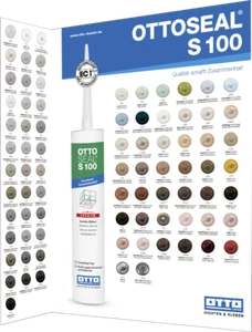 OTTO CHEMIE S100 Premium Sanitär Silikon 300ml Kartusche Farben von S-Z - Picture 1 of 26