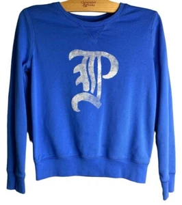 Polo Ralph Lauren Girls 12-14 L Crew neck sweatshirt Blue Long Sleeve - Picture 1 of 5