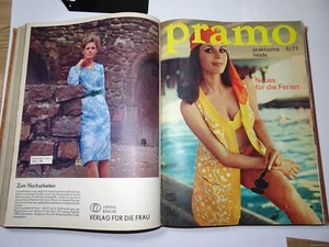 PRAMO Praktische Mode Zeitschrift Jahrgänge 1969-1990 Schnittmuster Hefte RAR - Bild 1 von 24