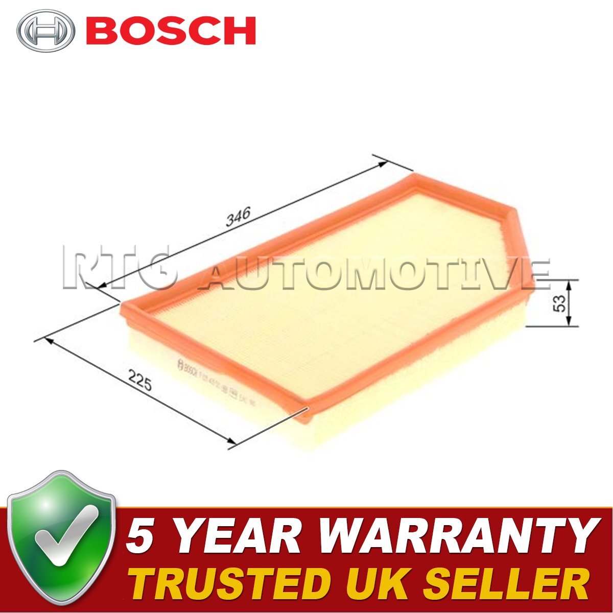 Filtre à Air Bosch S0028 - Haute Filtration, Qualité OEM - Pour Moteur Et Capteurs