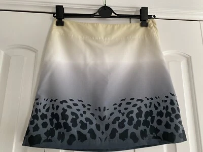 LIJA Women's Size 6 Yellow+Gray Ombre Animal Print Golf/Tennis Skort Skirt - Image 1 of 4