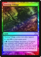 Treetop Village FOIL 10th Edition HEAVILY PLD Land Uncommon MAGIC CARD ABUGames