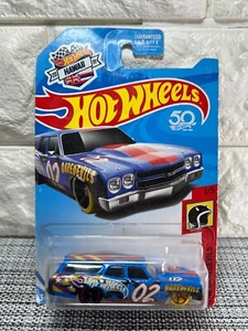 Hot Wheels HW Daredevils 1/5 '70 Chevelle SS Wagon 50° Anniv. Blu - Foto 1 di 4