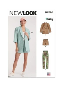Giacca donna, pantaloncini, pantaloni NEW LOOK modello cucito 6780 Misses 10-22 sconto 5% - Foto 1 di 8