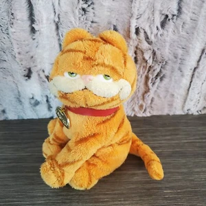 Ty Beanie Baby Garfield The Movie Stuffed Tabby Cat 2004 GUC Wearing Collar - Imagen 1 de 8