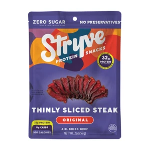 8 BAGS 2.25 oz Stryve Original Sliced Steak OVER 1 POUND FACTORY FRESH Biltong - Picture 1 of 6