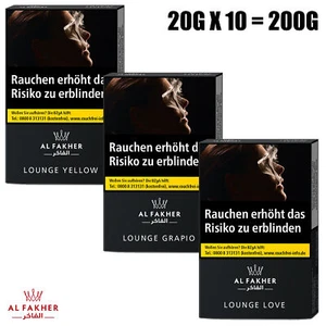 Al Fakher Lounge Shisha Tabak Wasserpfeifentabak 10er Bundle Set Sparpack 200g - Bild 1 von 6