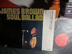 JAMES BROWN SOUL BALLAD LP JAPANESE + INNER BOOK  RARE 1975 Funk Soul 